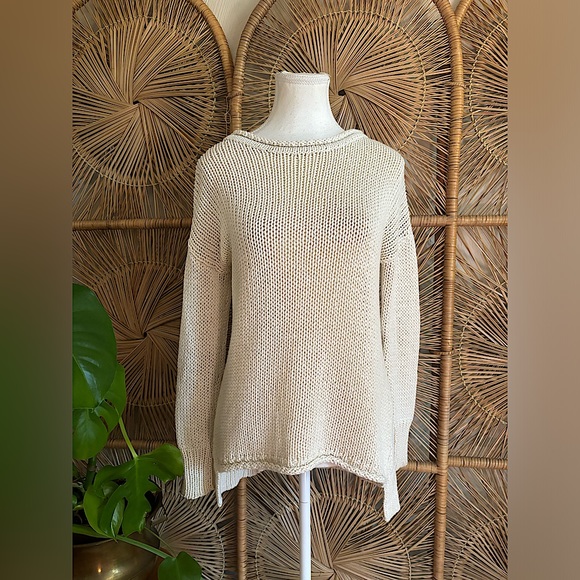 HIHO Relaxed Fit Crew Neck Beach Coastal Sweater - Picture 1 of 5